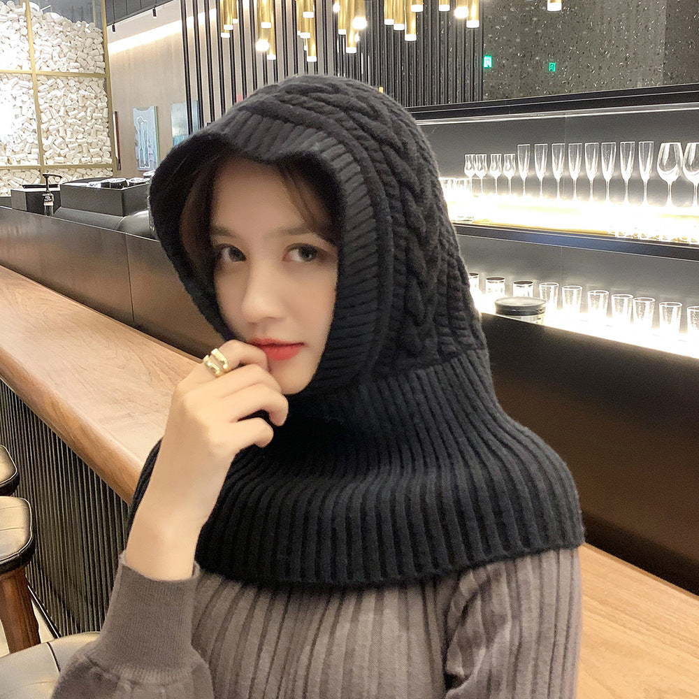Women's Thickened Thermal Dual-use Knitted Scarf