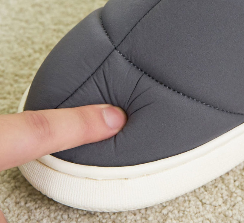 Down High-top Cotton Slippers For Men And Women