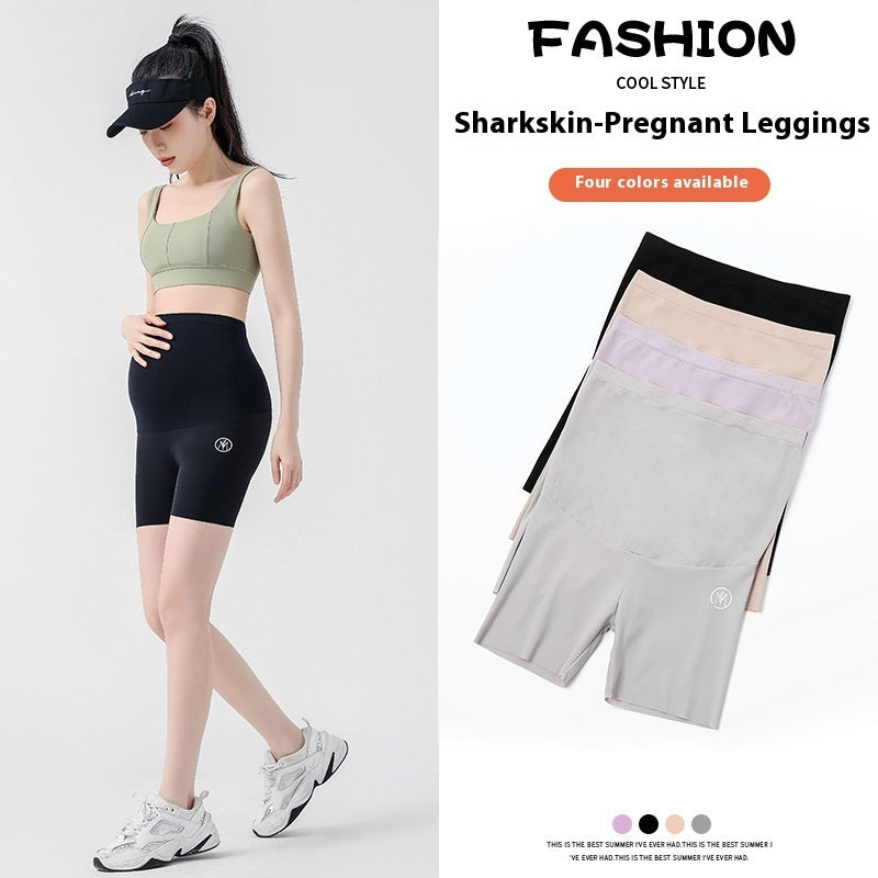 Pregnant Women's Safety Pants Thin Spring And Summer Outer Wear Seamless