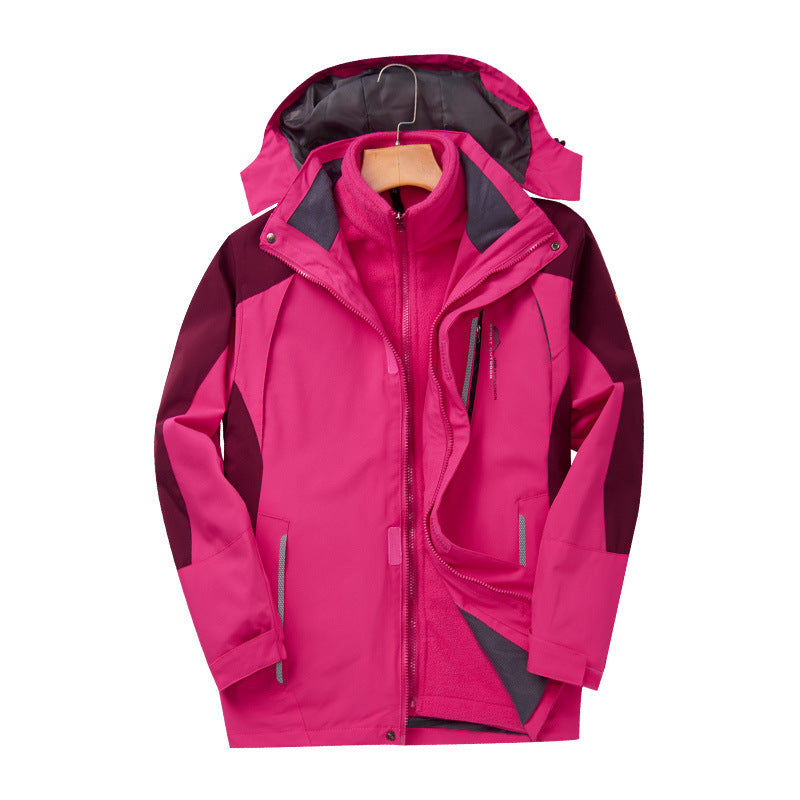 Men's Shell Jacket Detachable Ski Suit Women's Overalls