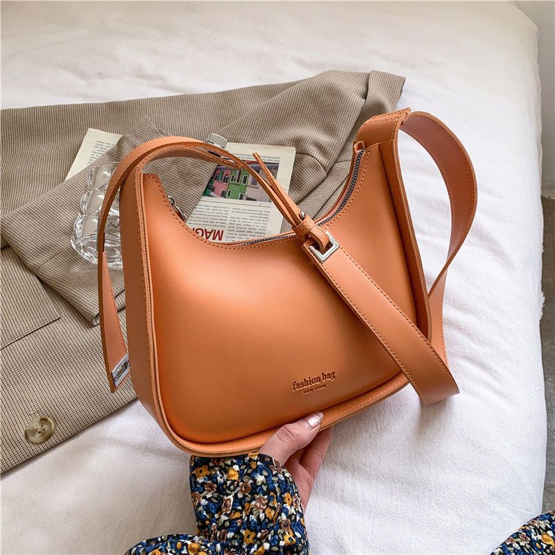 Small Designer Women's Black Bag Simple Retro Crossbody
