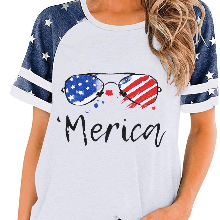 3D Print Women's Street Short-sleeved Sports T-shirt Top