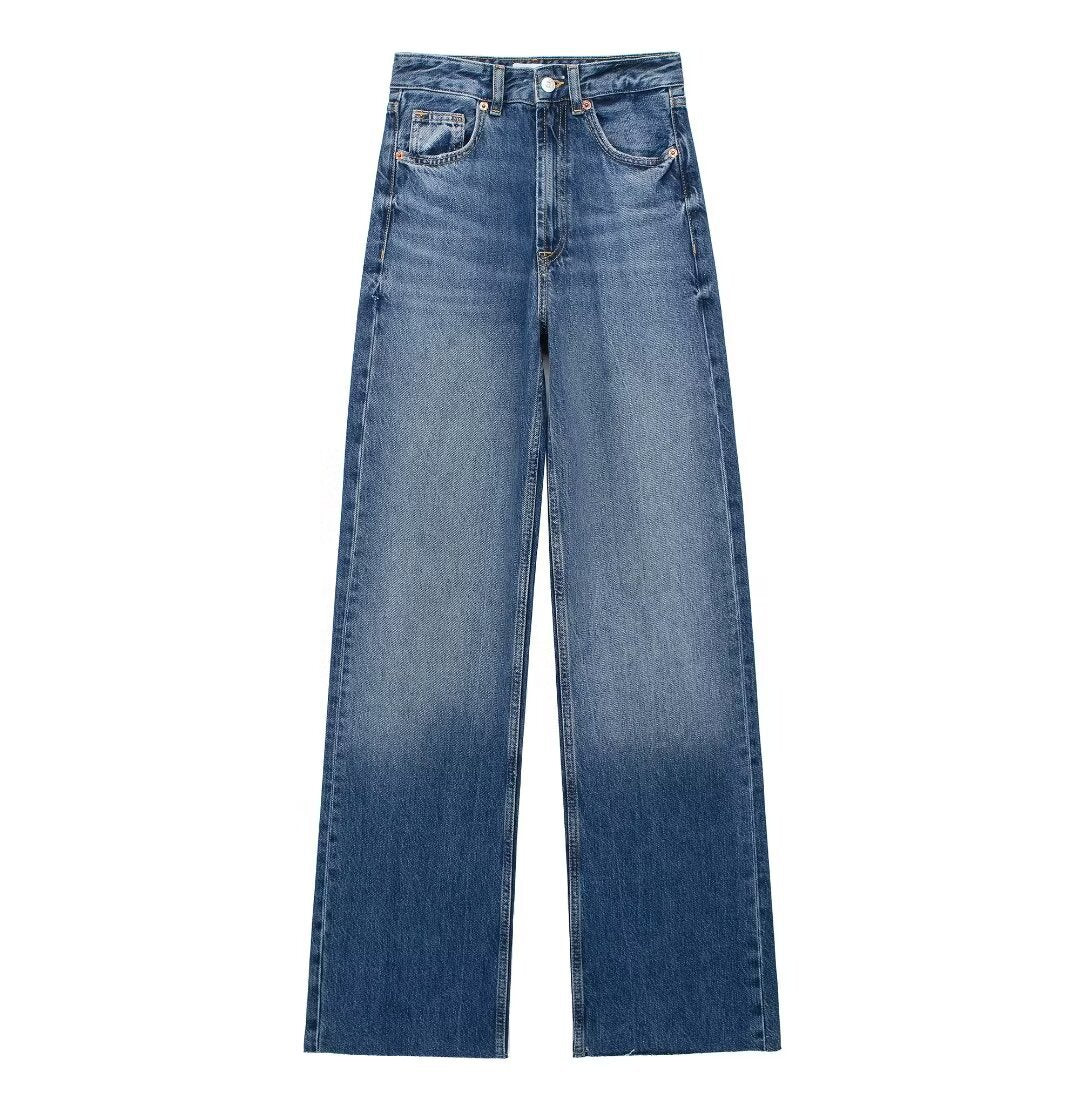 Maillard High Waist Loose Wide Legs Jeans