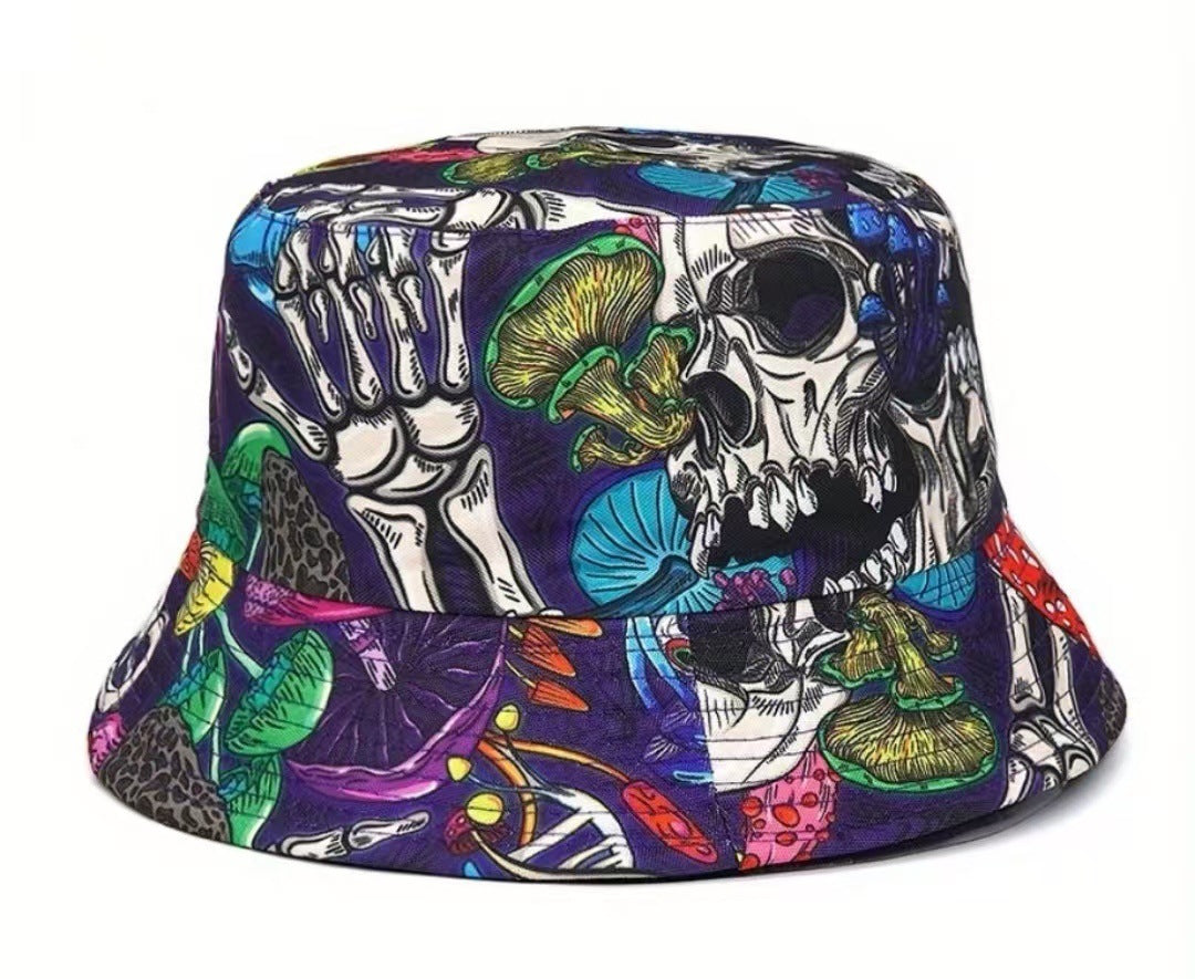 Creative Pattern Series Double-sided Wear Sunshade Breathable Bucket Hat