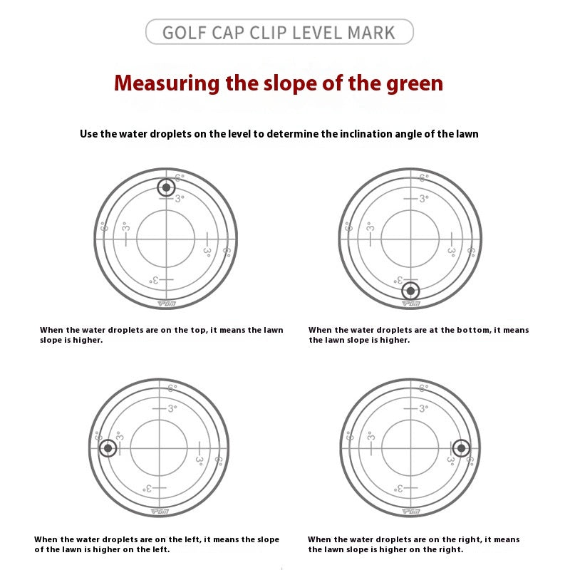 Hat Clip Ballmarker Test Balance Tool That Can Not Rust