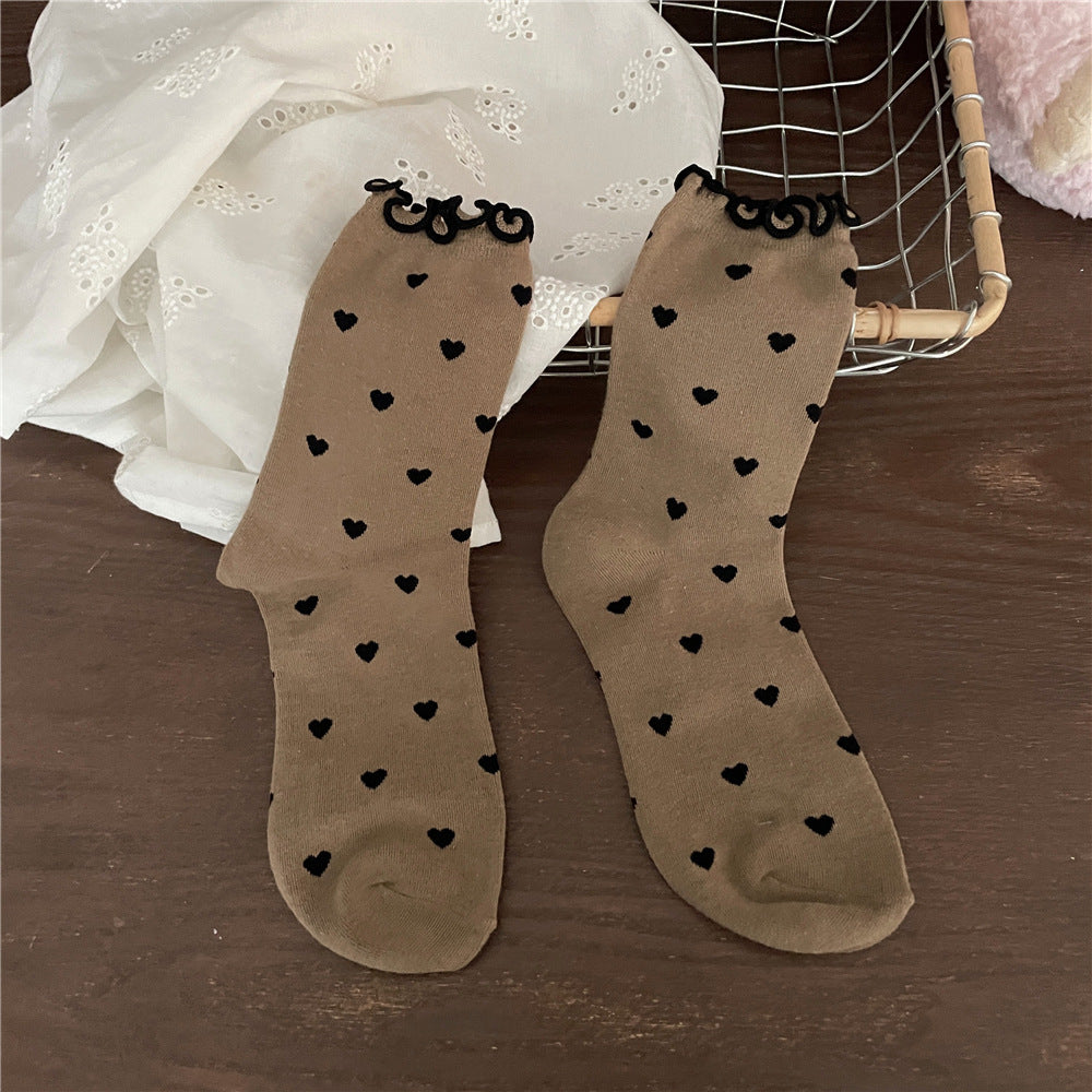 Wooden Ear Love Tube Socks