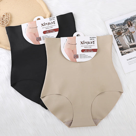 Ice Silk High Waist Belly Contracting Slimming Pants