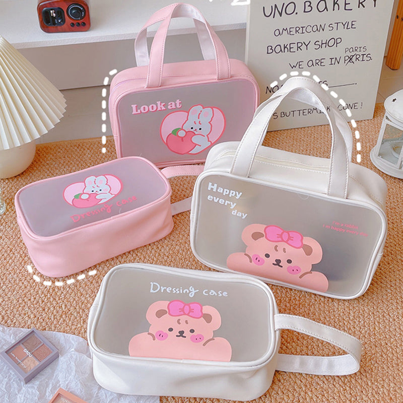 Women's Portable Oversized Transparent Waterproof Storage Bag
