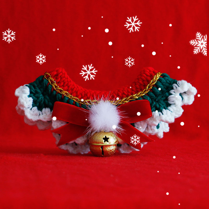 Cat Collar Scarf  Pet ChristmasNew Year's