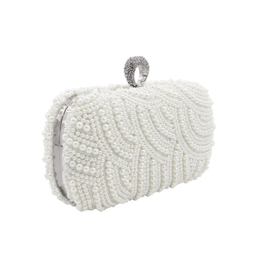 New Fashion Ring Diamond Pearl Banquet Bag