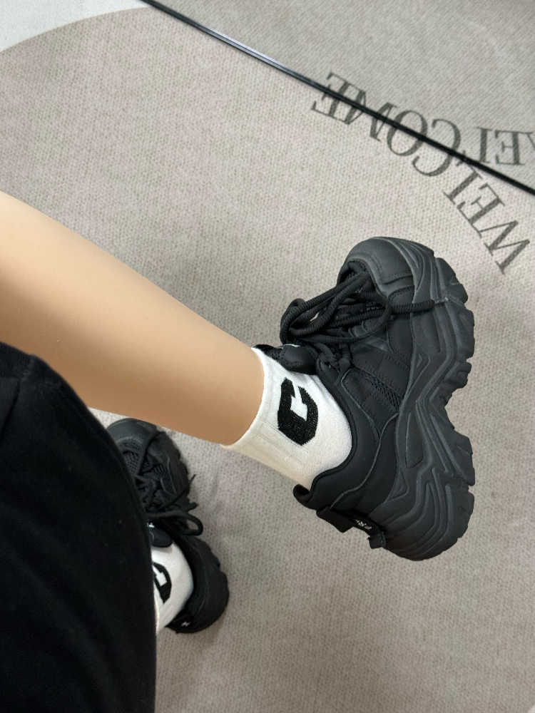 Raise The Bottom Dad Shoes Women's Breathable Net Cloth Casual Shoes  8cm
