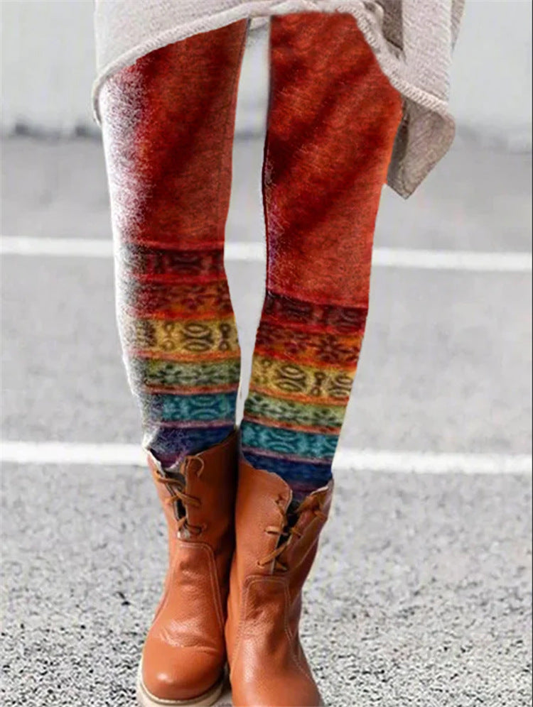 Women's Printed Bottoming All-in-one Trousers