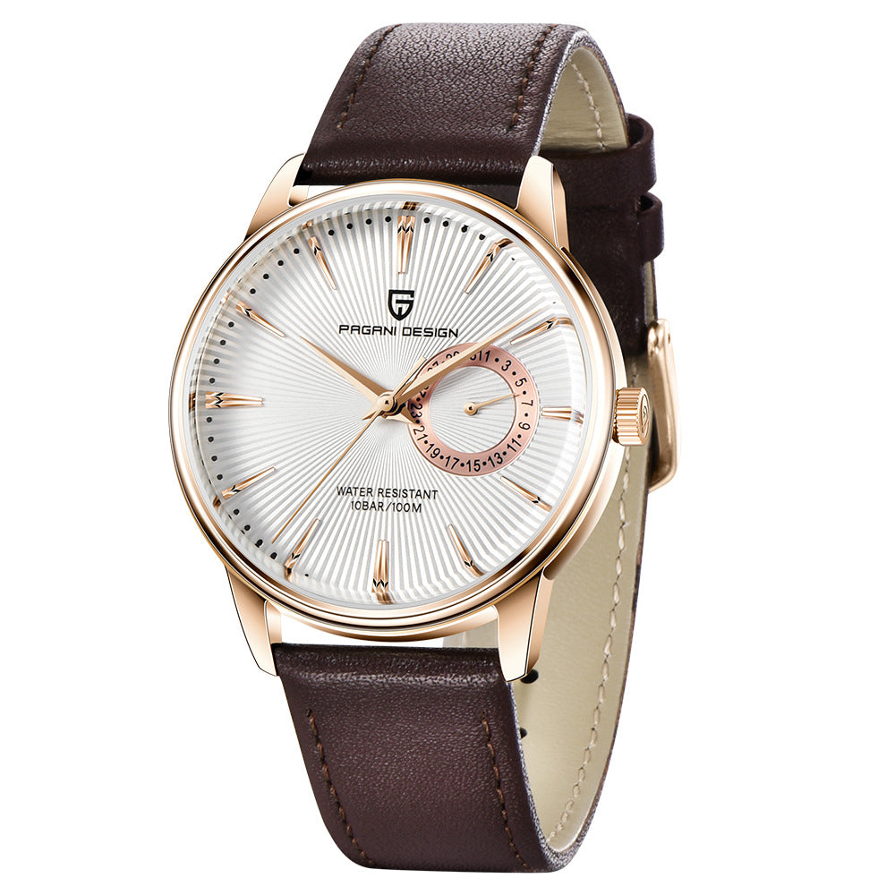 Quartz Watch Men's Watch Waterproof Fashion Leather