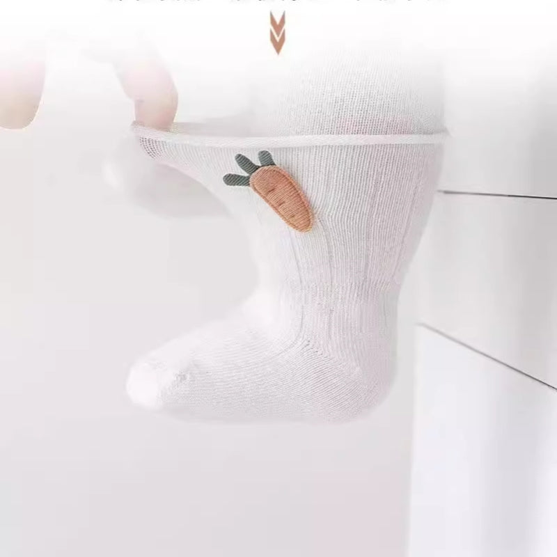 Spring And Autumn Newborn Kid's Socks Baby Socks Class A Loose Mouth Anti-drop
