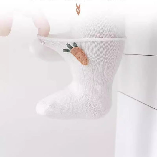 Spring And Autumn Newborn Kid's Socks Baby Socks Class A Loose Mouth Anti-drop
