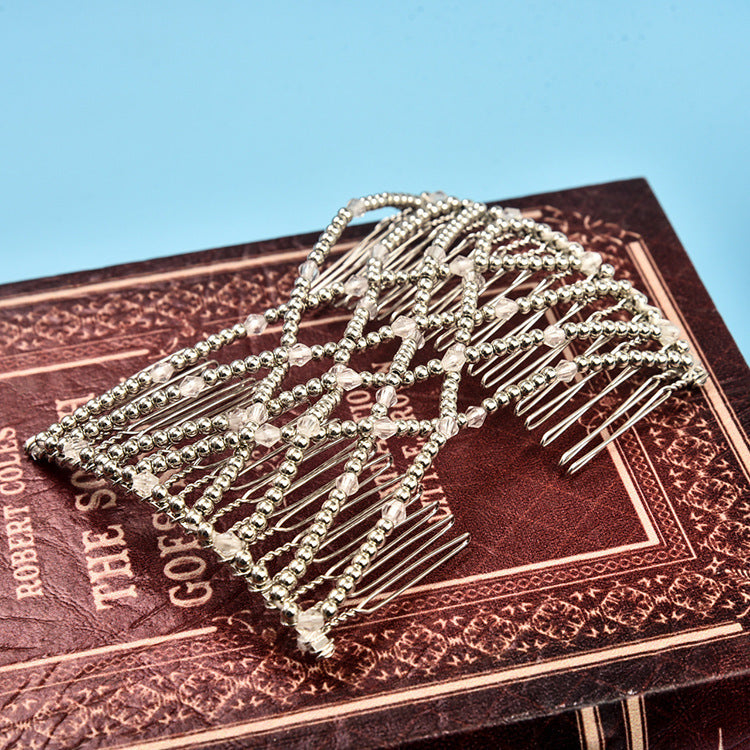 20-tooth Beaded Electroplated Hair Iron Comb