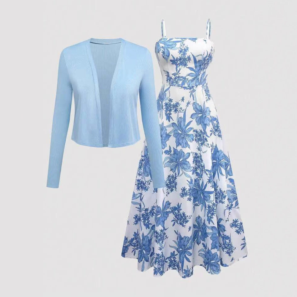 Elegant Two-piece Dress Set For Women