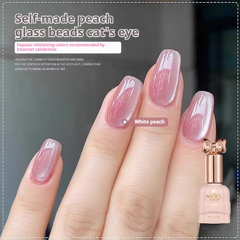 Micro Glass Bead Cat's Eye Gel Nail Polish Icy Cat Eye Gel Polish Nail Art