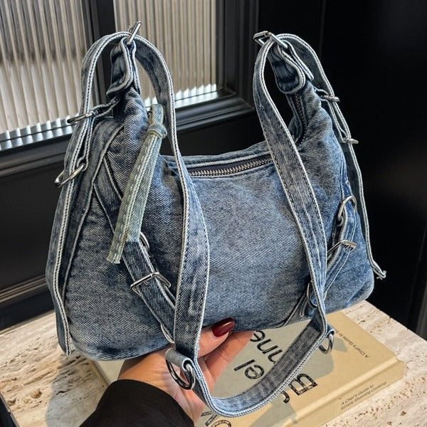 Denim Women's Western Style Shoulder Messenger Bag