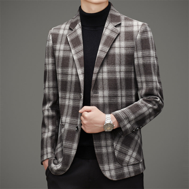 Men's Wool Suit Business Leisure Coat