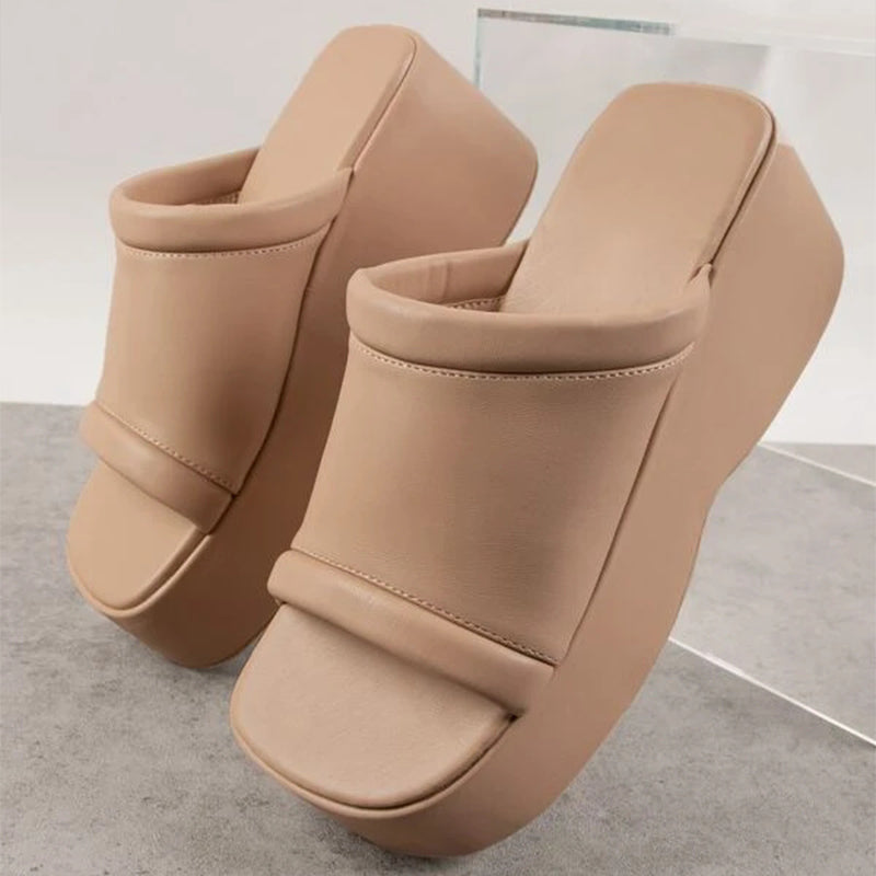 Women's New Fashion Casual Wedge Heel Plus Size Slippers