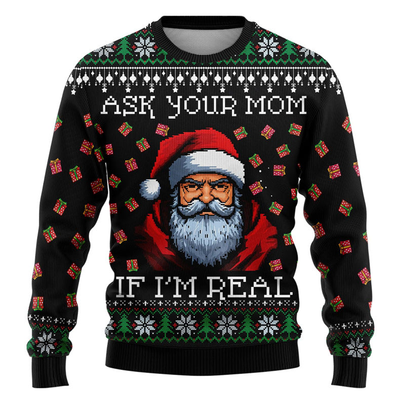 printed Ugly Christmas Sweater For Men 3D
