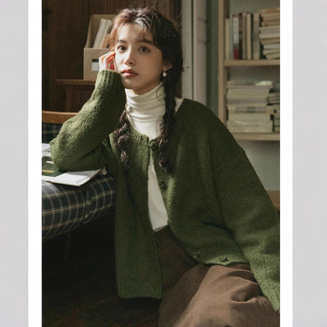 Women's All-matching Loose Knitted Coat Top