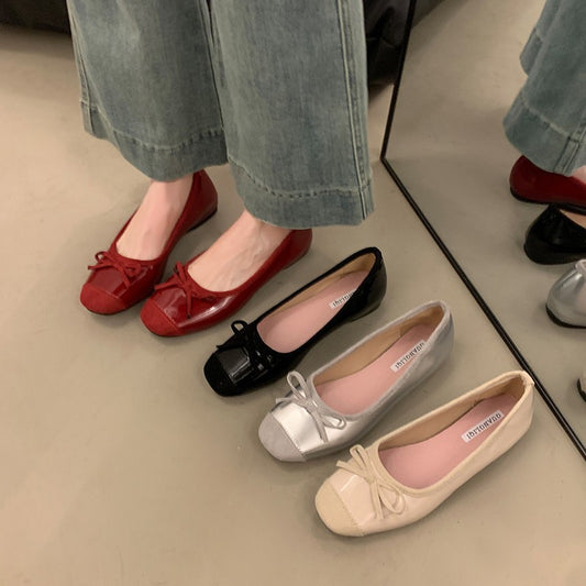 Spring And Autumn Retro Ballet Gentle Wanwan Style Shoes