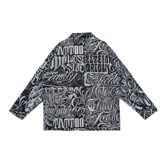 Full Printed Graffiti Letter Clown Digital Printed Jacket