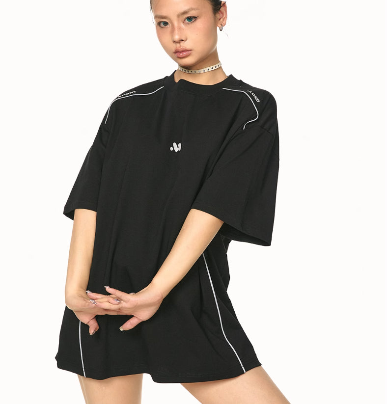 Design Sense Loose And Idle Crew Neck T-shirt Top