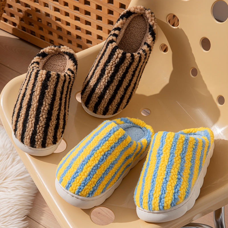 Cotton Slippers Non-slip Warm Platform Cotton Shoes