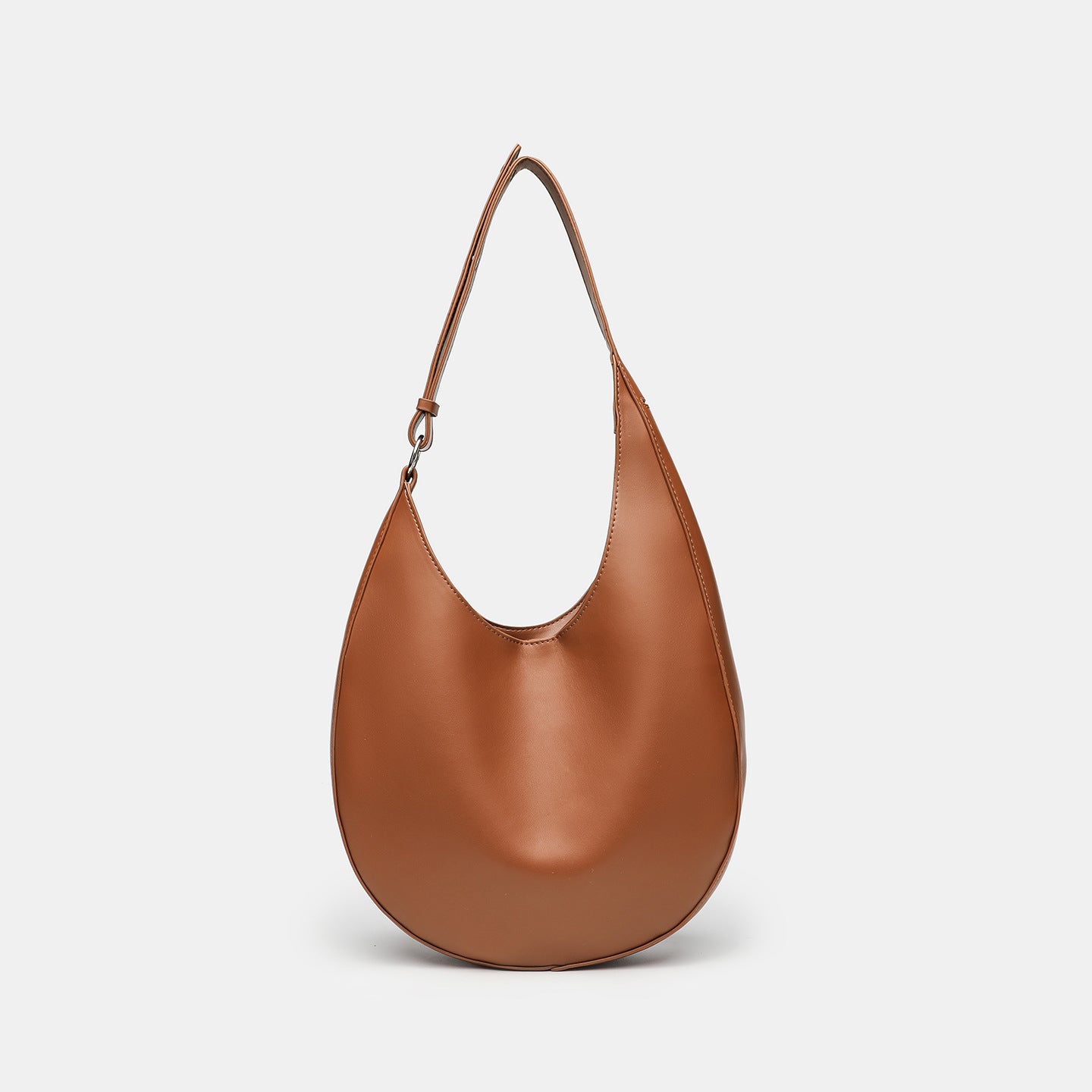 Semicircle One-shoulder PU Leather Crossbody Women's Tote Bag