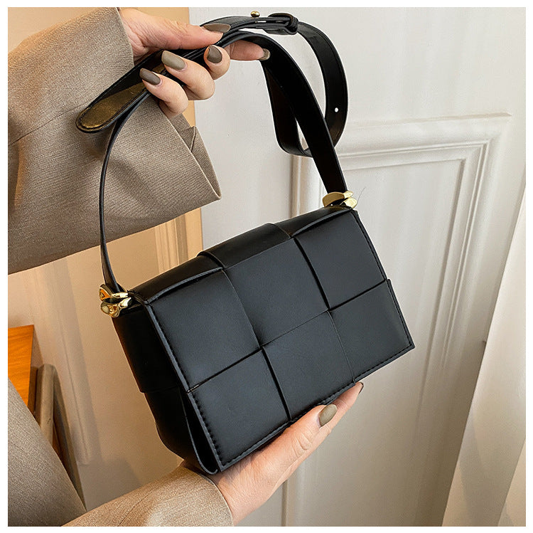 Women's Fashion Simple Woven Single Shoulder Crossbody Bag