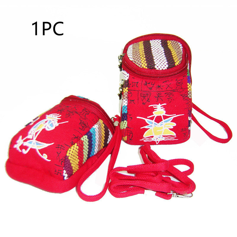 Yunnan Ethnic Single Shoulder Cross Body Handbag Multi-purpose