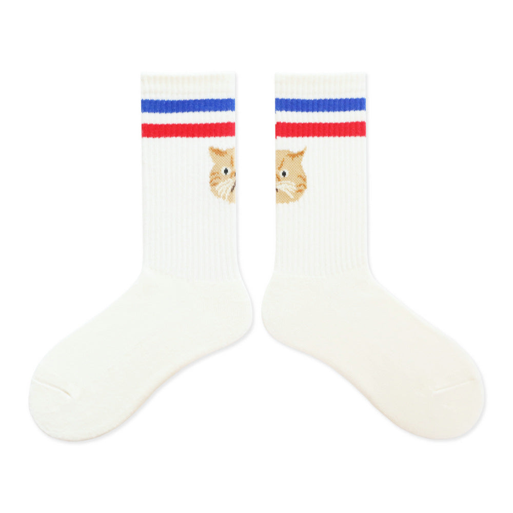 Cathead Two Bar Terry Socks With Thick Towel Sole