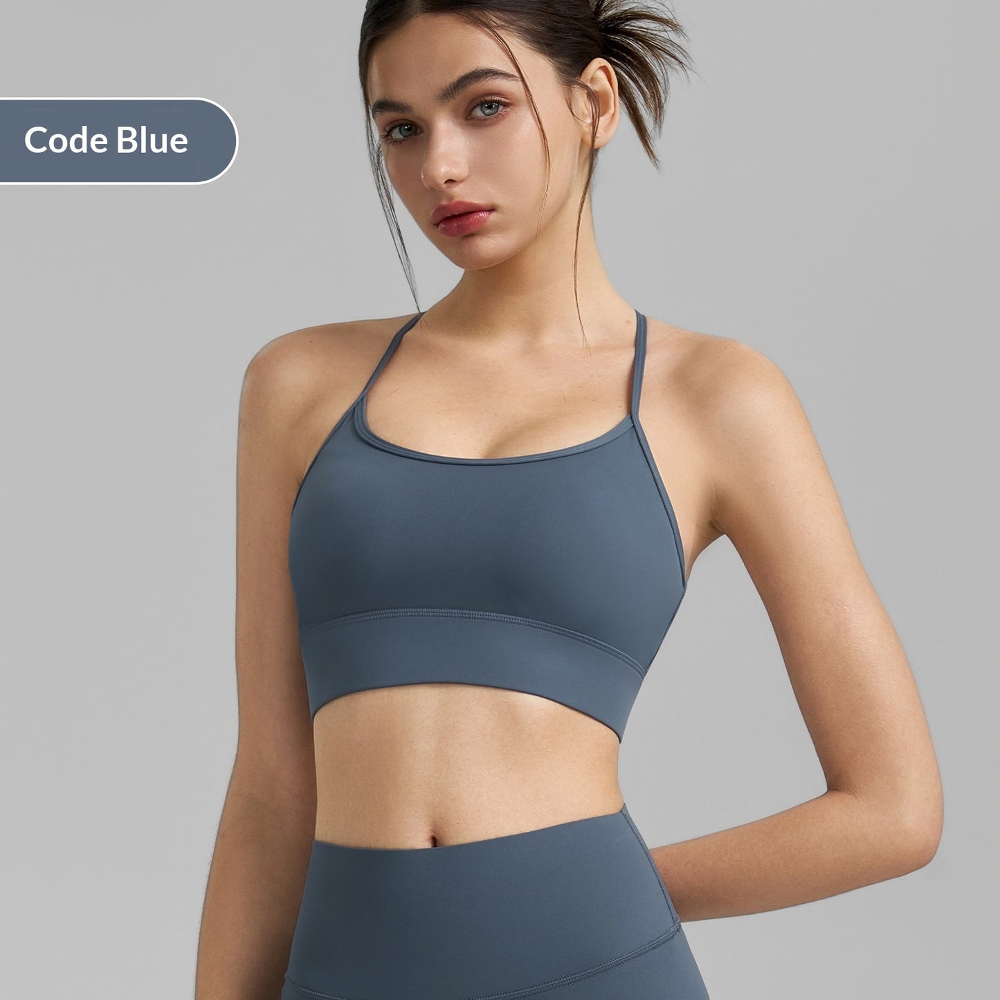 Spicy Girl Strap Fixed Cup Shockproof Yoga Vest