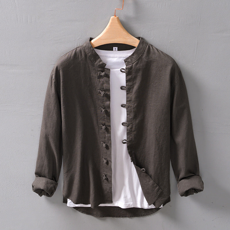 Men's Fashion Retro Style Button Shirt