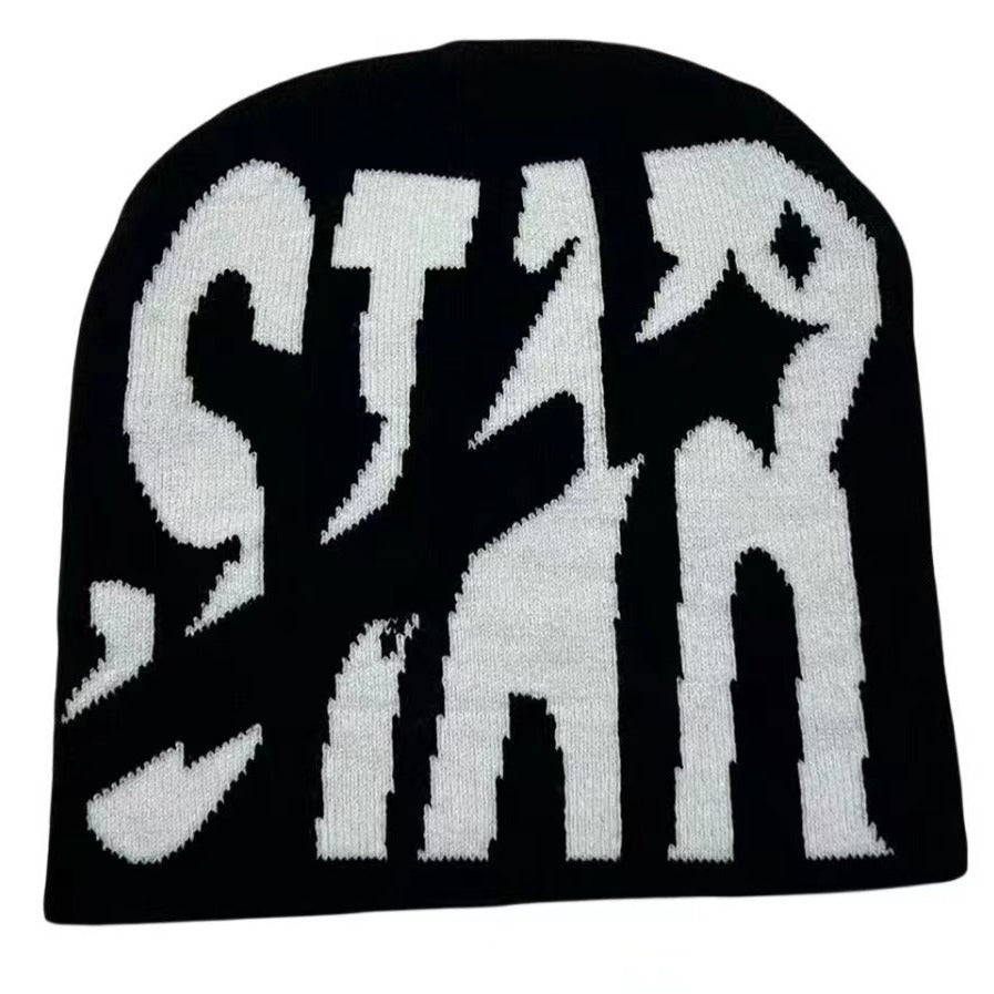 Y2g Knitted Hat Letter STAR Same Style