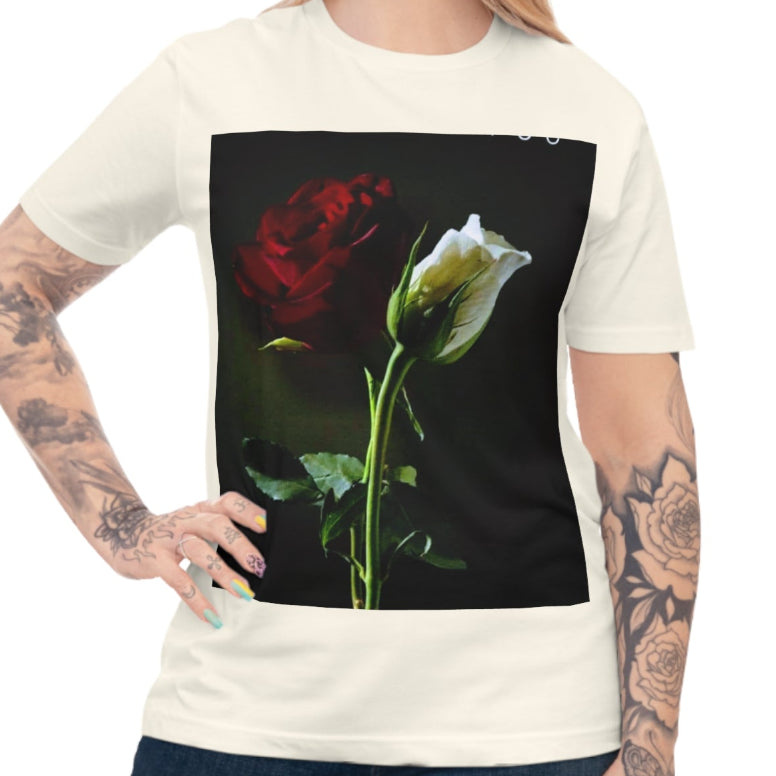 European And American Digital Printing Casual Round Neck T-shirt
