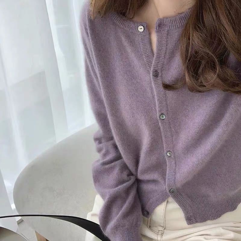 Short Round Neck Bandage Dress Base Sweater Coat Top