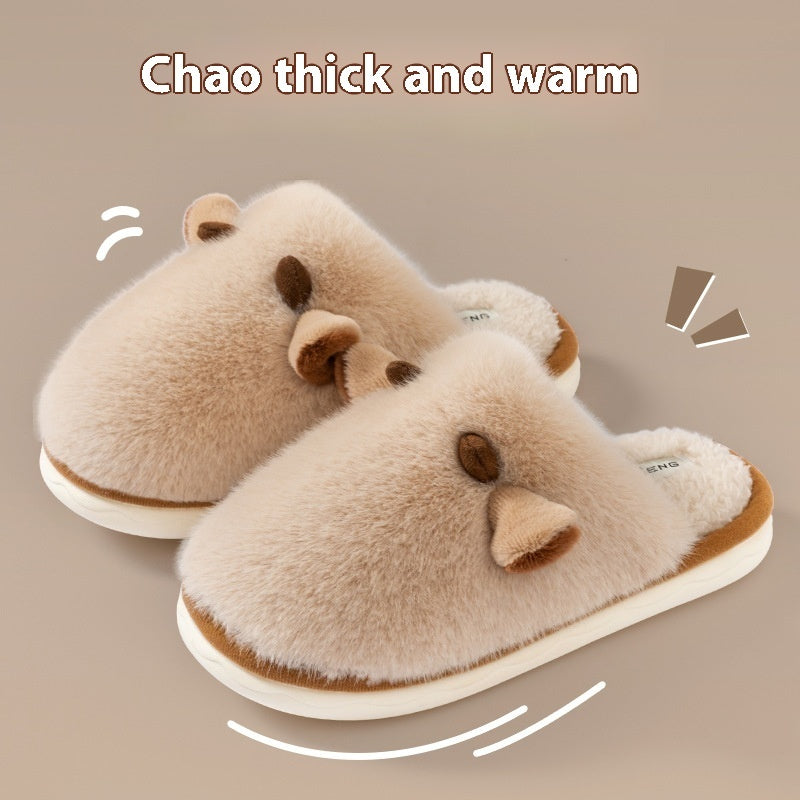 New Autumn And Winter Interior Home No-skid Floor Warm Shoes