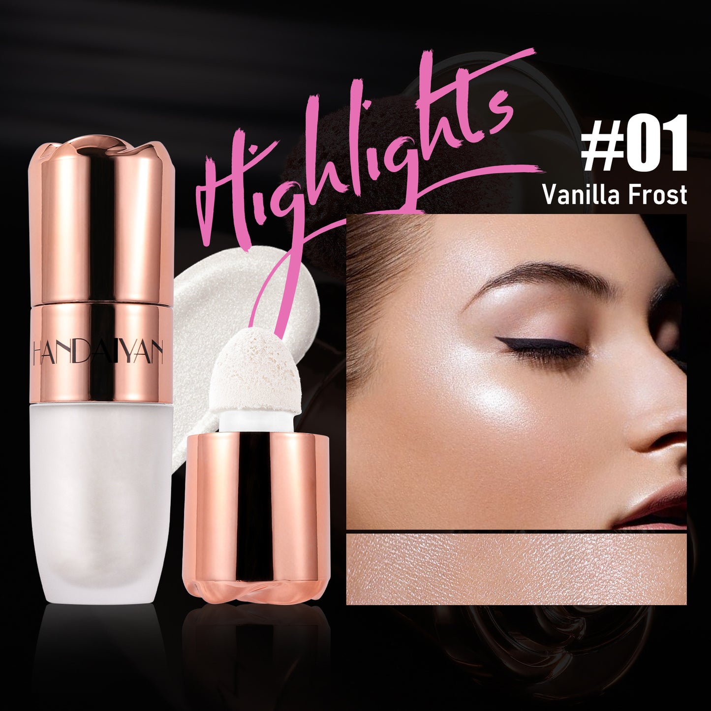 Highlighter Repair 8-color Three-dimensional Easy To Apply