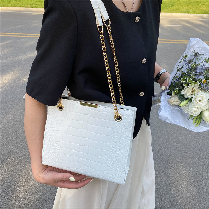 Texture Female Trendy Fashion Shoulder Bag