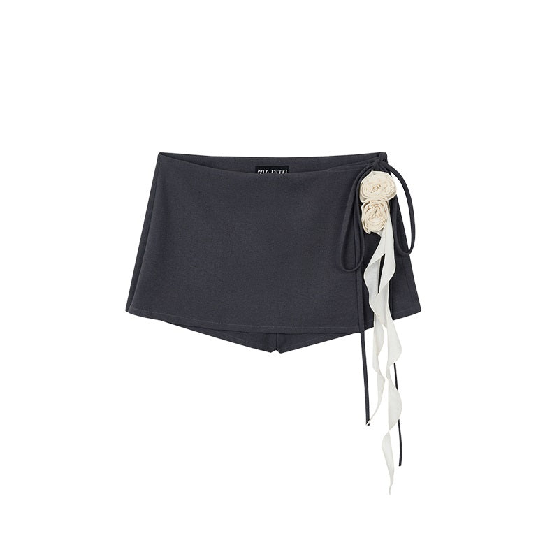 Design Two-way Detachable Suspender Skirt All-match Pantskirt