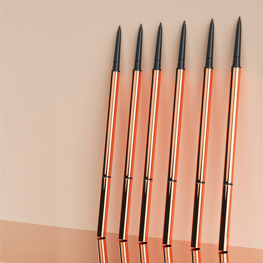 Double Head Extremely Thin Eyebrow Pencil Waterproof And Sweat-proof Durable