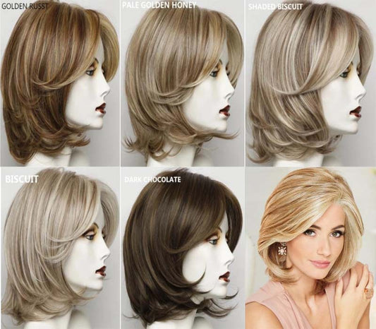 Women's Short Curly Hair Wig Partial High Temperature Silk Chemical Fiber Headgear