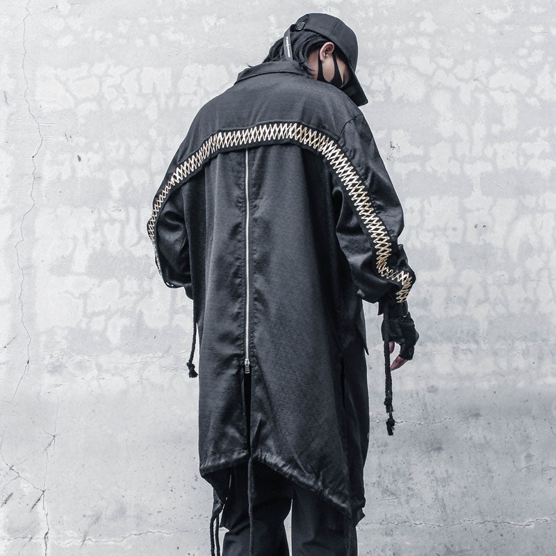 Fashion Lapel Coat With Loose Cape