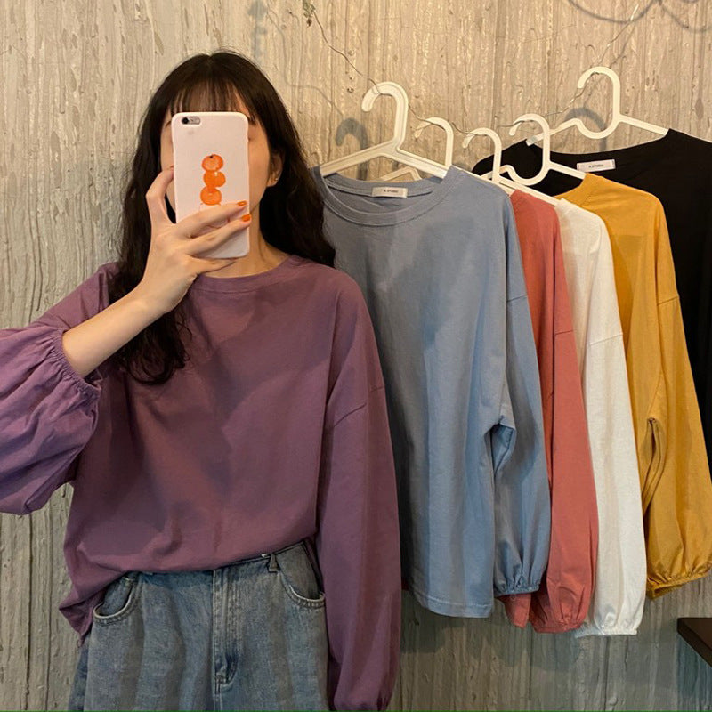 Studerende Slankende Sweater Lanterneærme