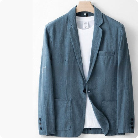 Linen Suit Men's Loose Casual Jacket