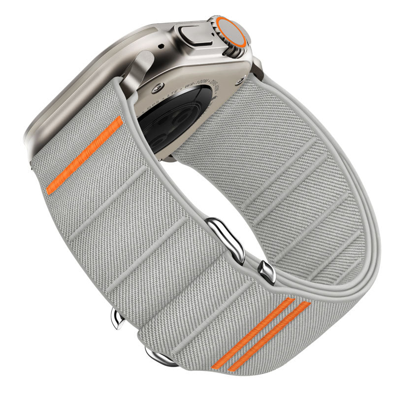 Elastic Nylon Watchband Stainless Steel Buckle